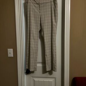 Ann Taylor Plaid Straight Leg Pants